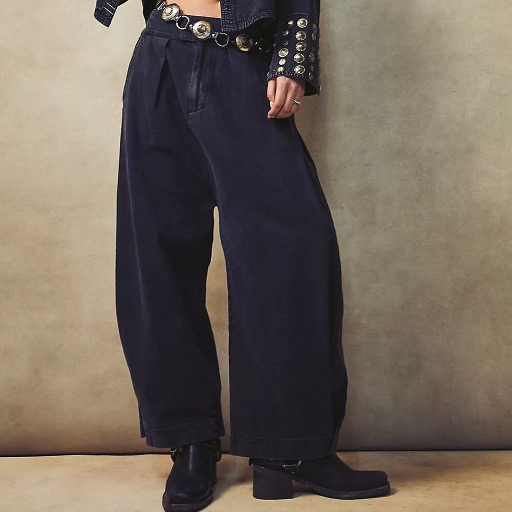 Free People Cool Harbor Wide Leg Trousers